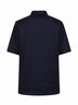 Camicia a maniche corte in chino blu