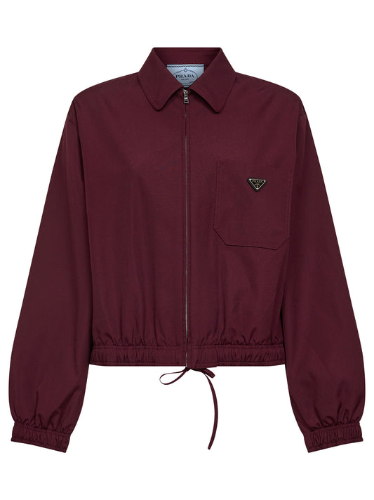 Garnet twill blouson