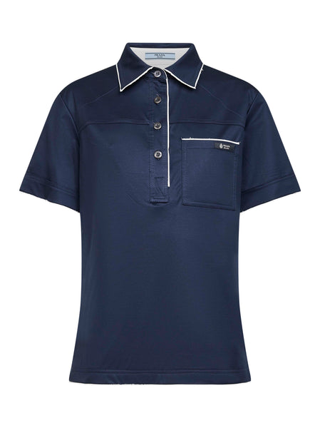 トップス PRADA Polo S/S Shirts 00s Black Piqué Polo Shirt | PRADA - United States
