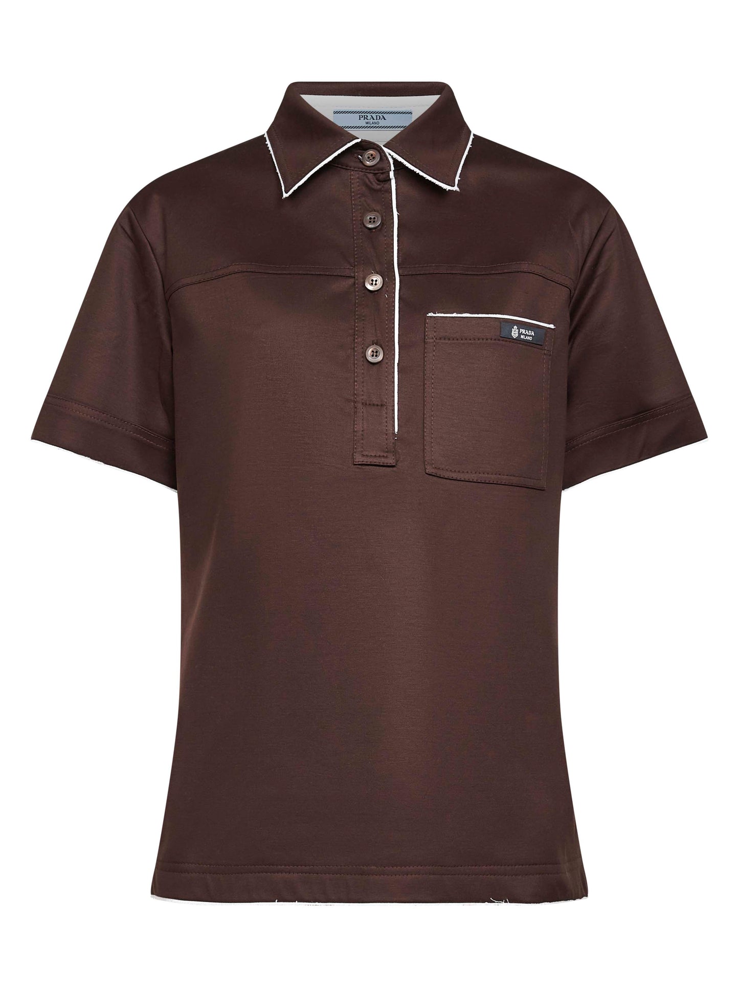 Polo in filo di scozia ebano