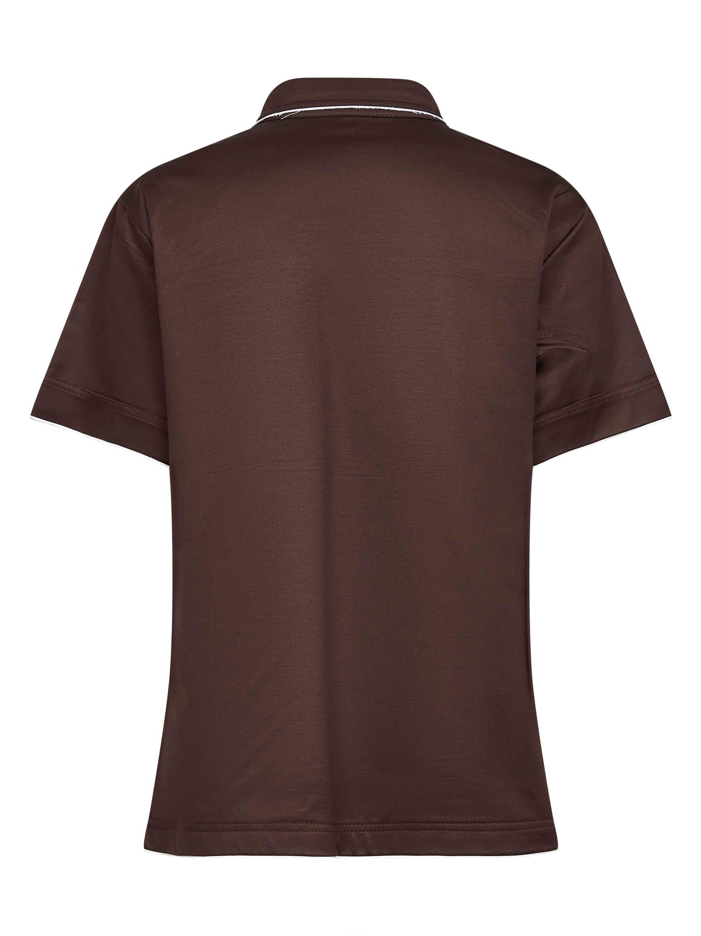 Polo in filo di scozia ebano