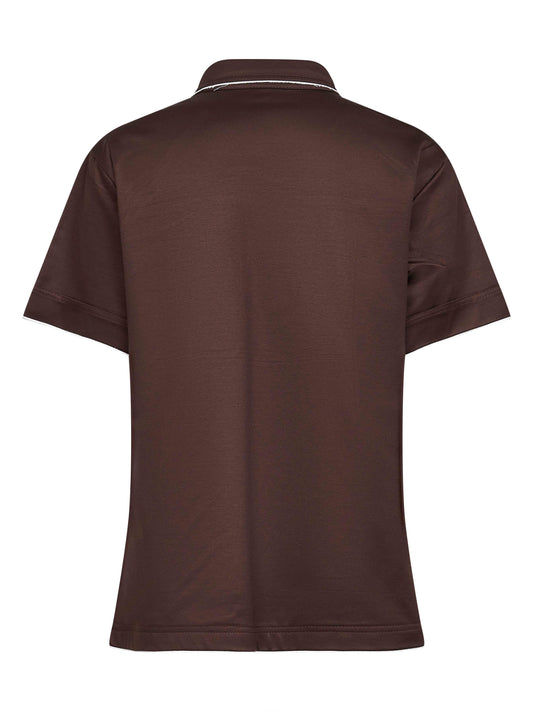 Polo in filo di scozia ebano