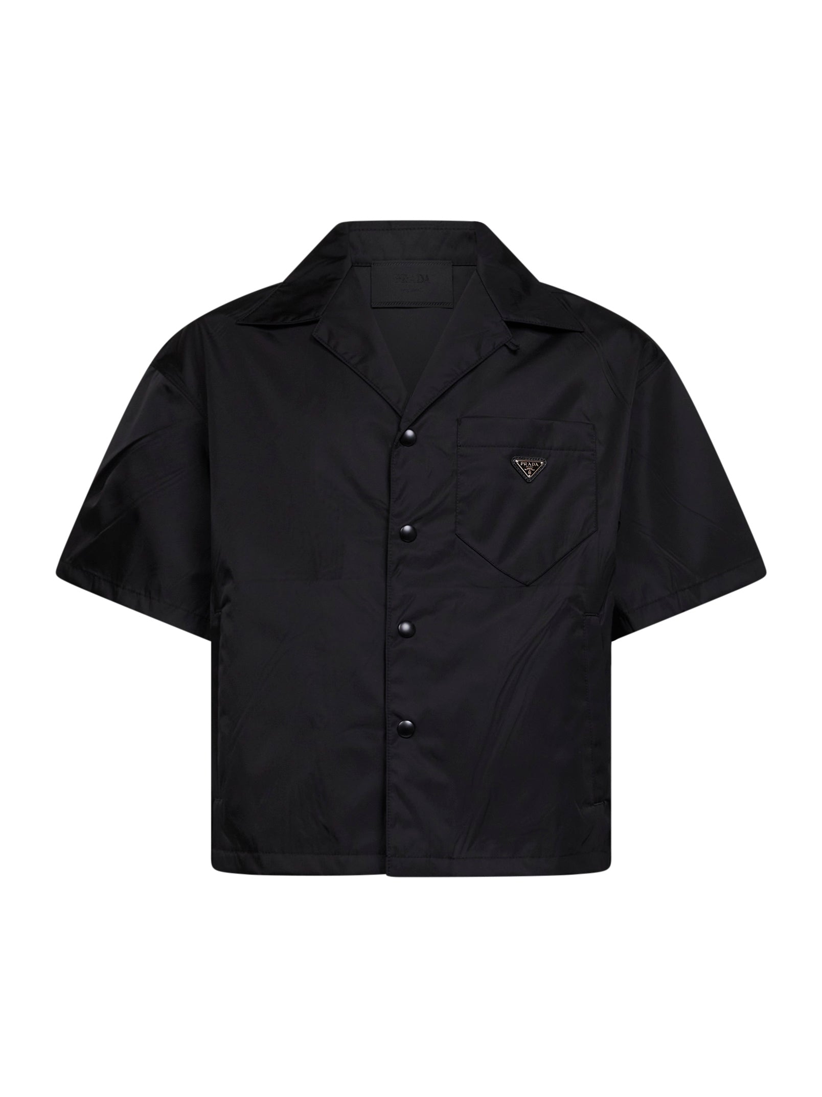 Black Re-Nylon short-sleeved shirt – Daniello.com