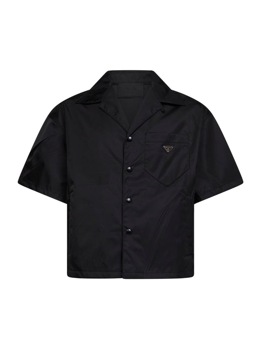 Black Re-Nylon short-sleeved shirt