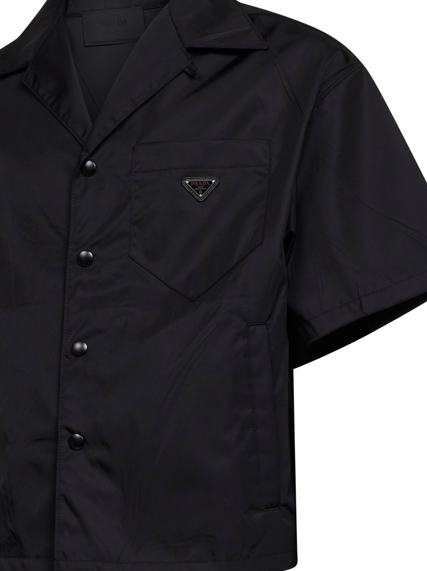Black Re-Nylon short-sleeved shirt