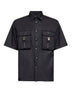 Camicia in Re-Nylon nero