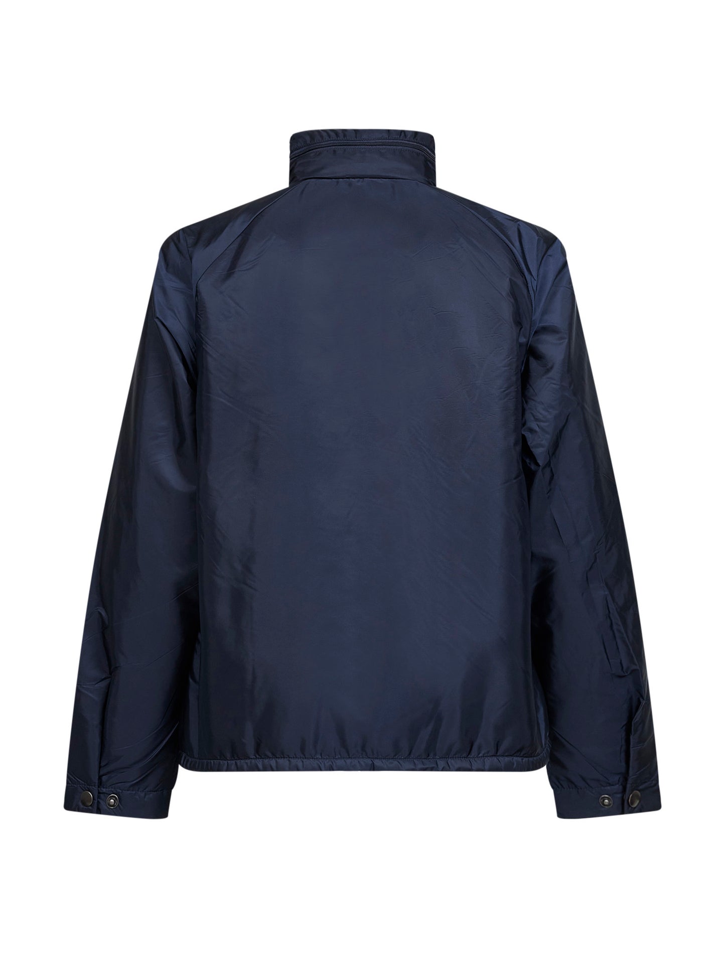 Blue Re-Nylon hooded jacket