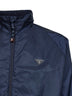 Blue Re-Nylon hooded jacket