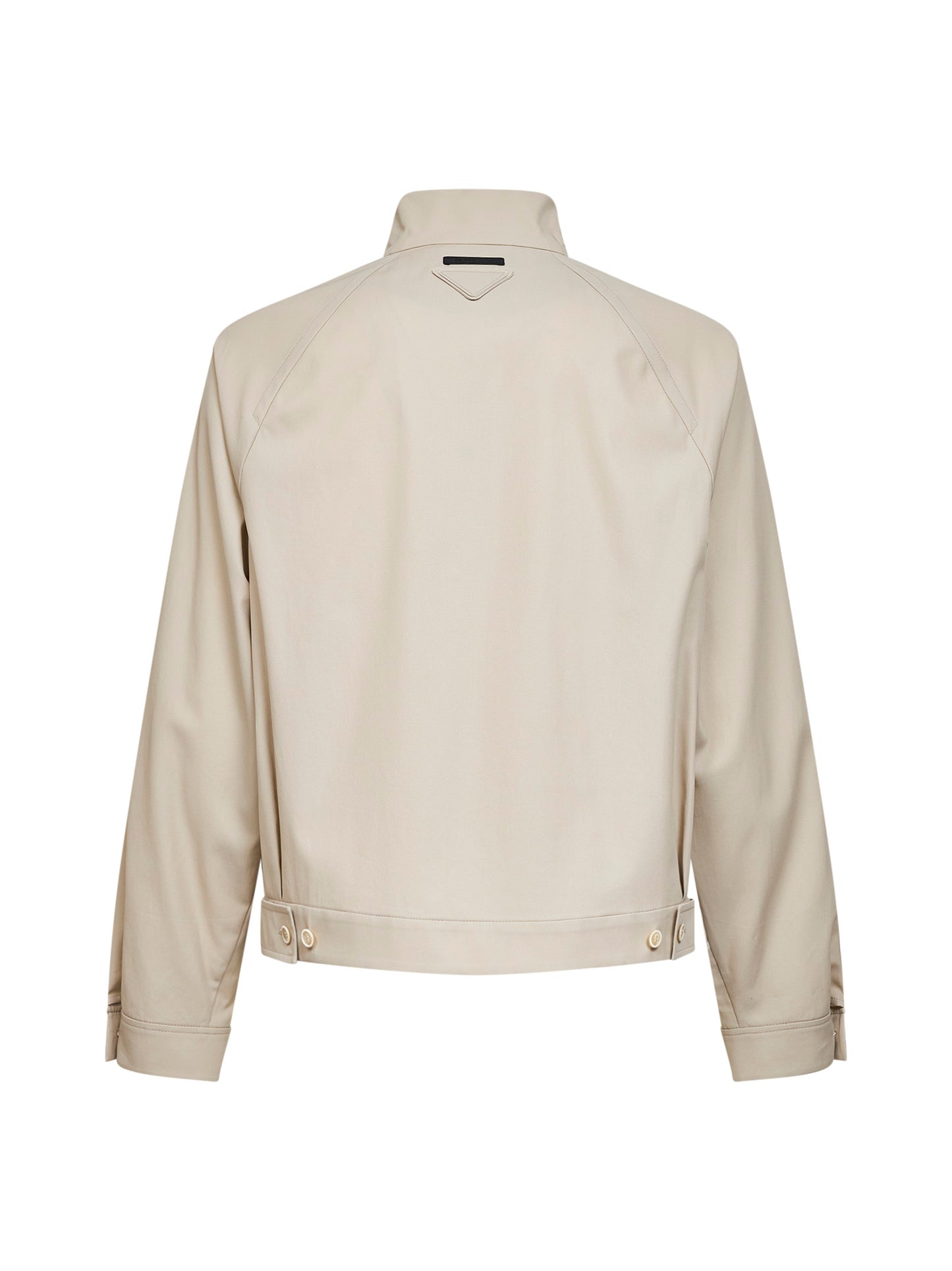 Sand cotton twill blouson