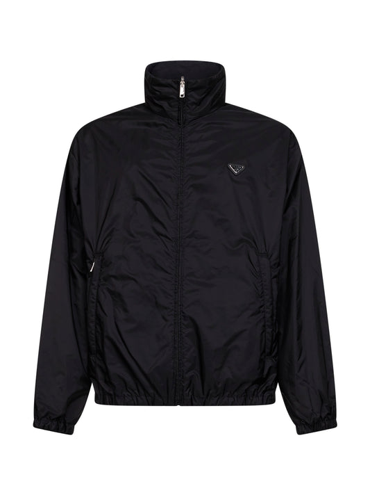 Black and blue Re-Nylon reversible jacket