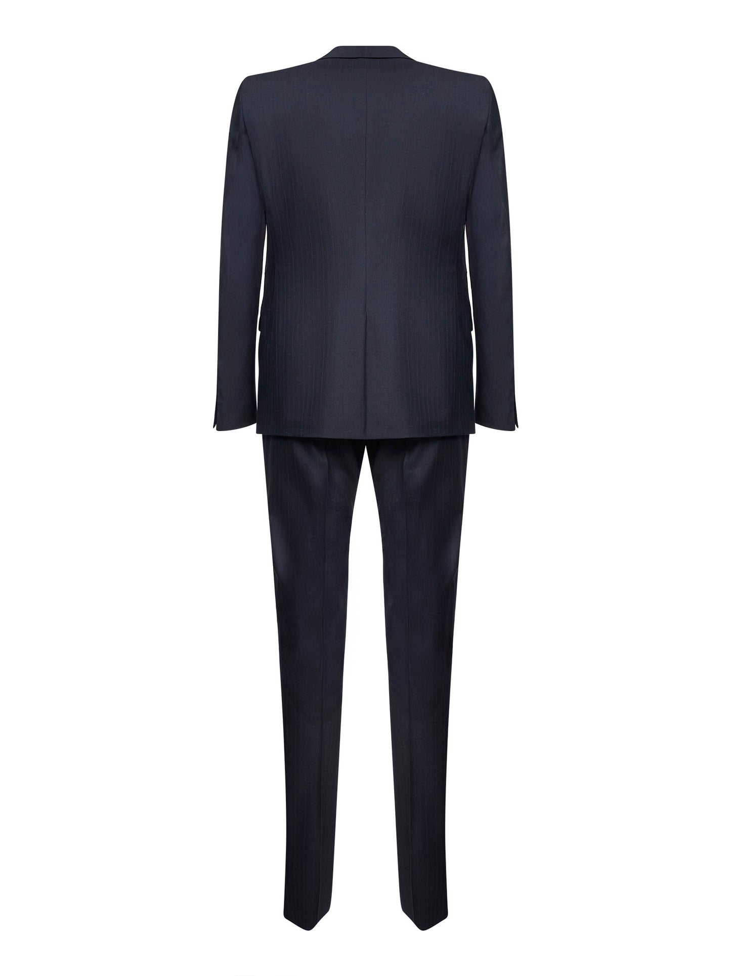 Blue wool and cashmere single-breasted suit