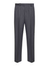 Slate virgin wool blend trousers