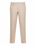 Sand cotton trousers with key ring