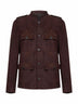 Coffee suede jacket