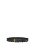 Black Saffiano leather belt