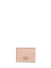 Powder pink Saffiano small wallet