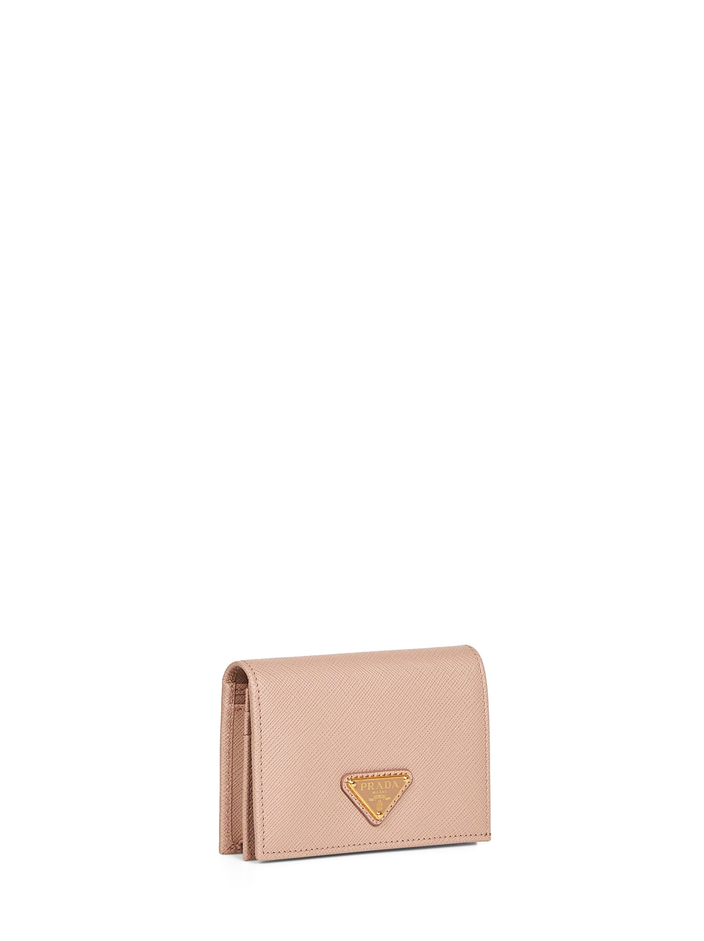 Powder pink Saffiano small wallet