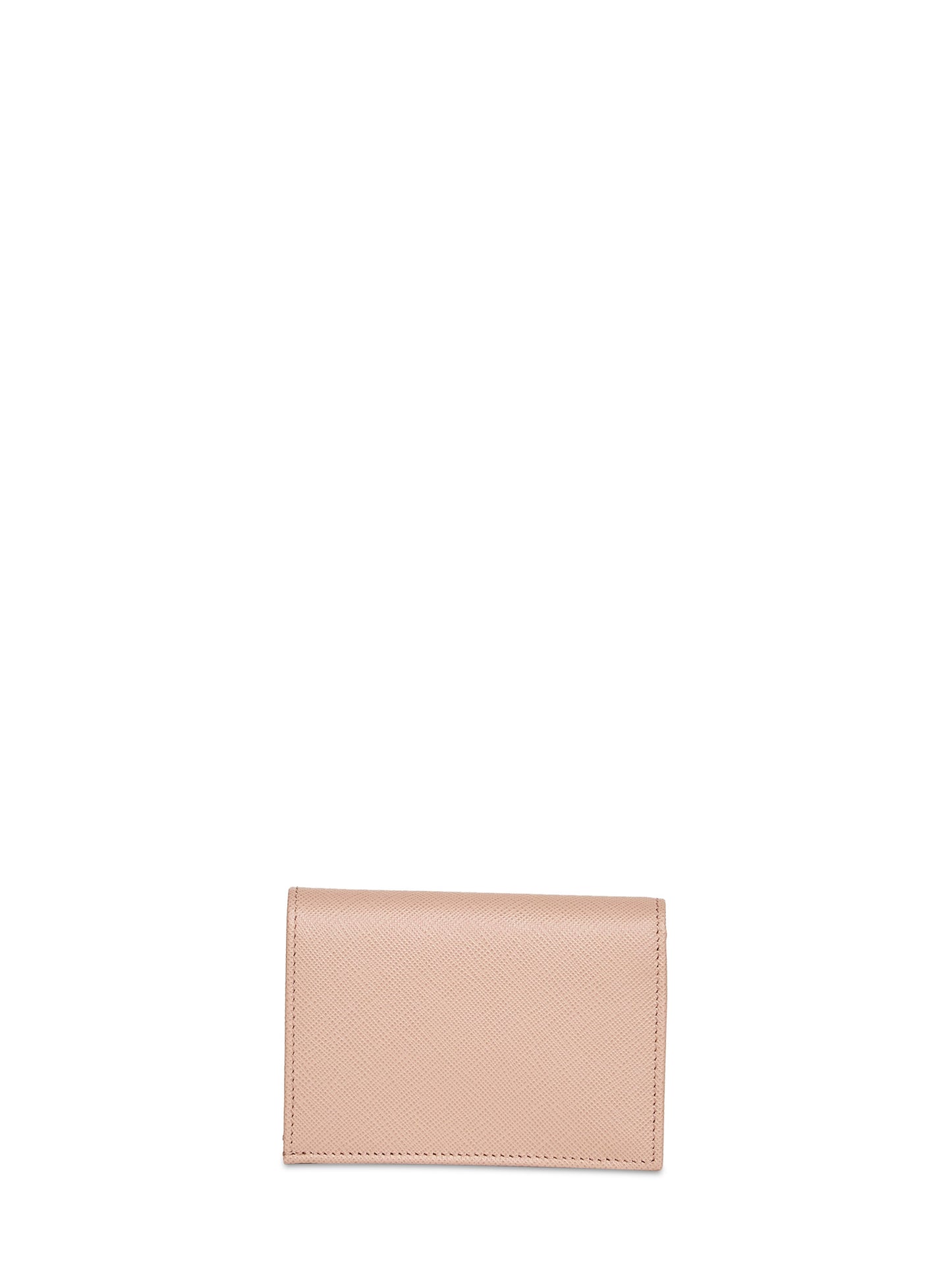 Powder pink Saffiano small wallet