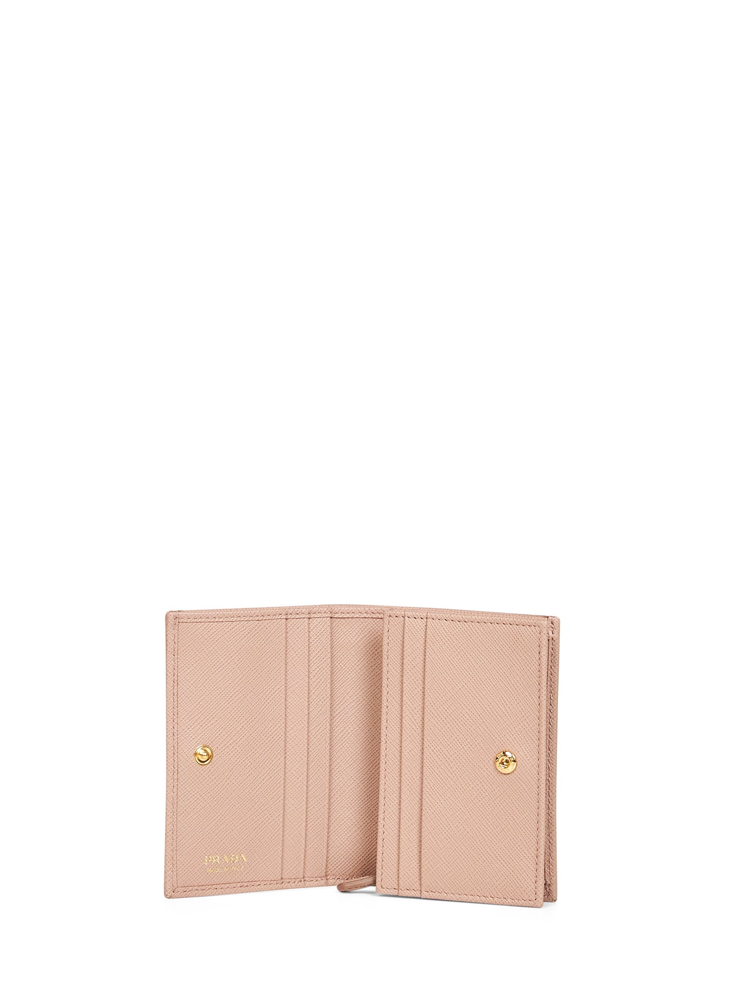 Powder pink Saffiano small wallet