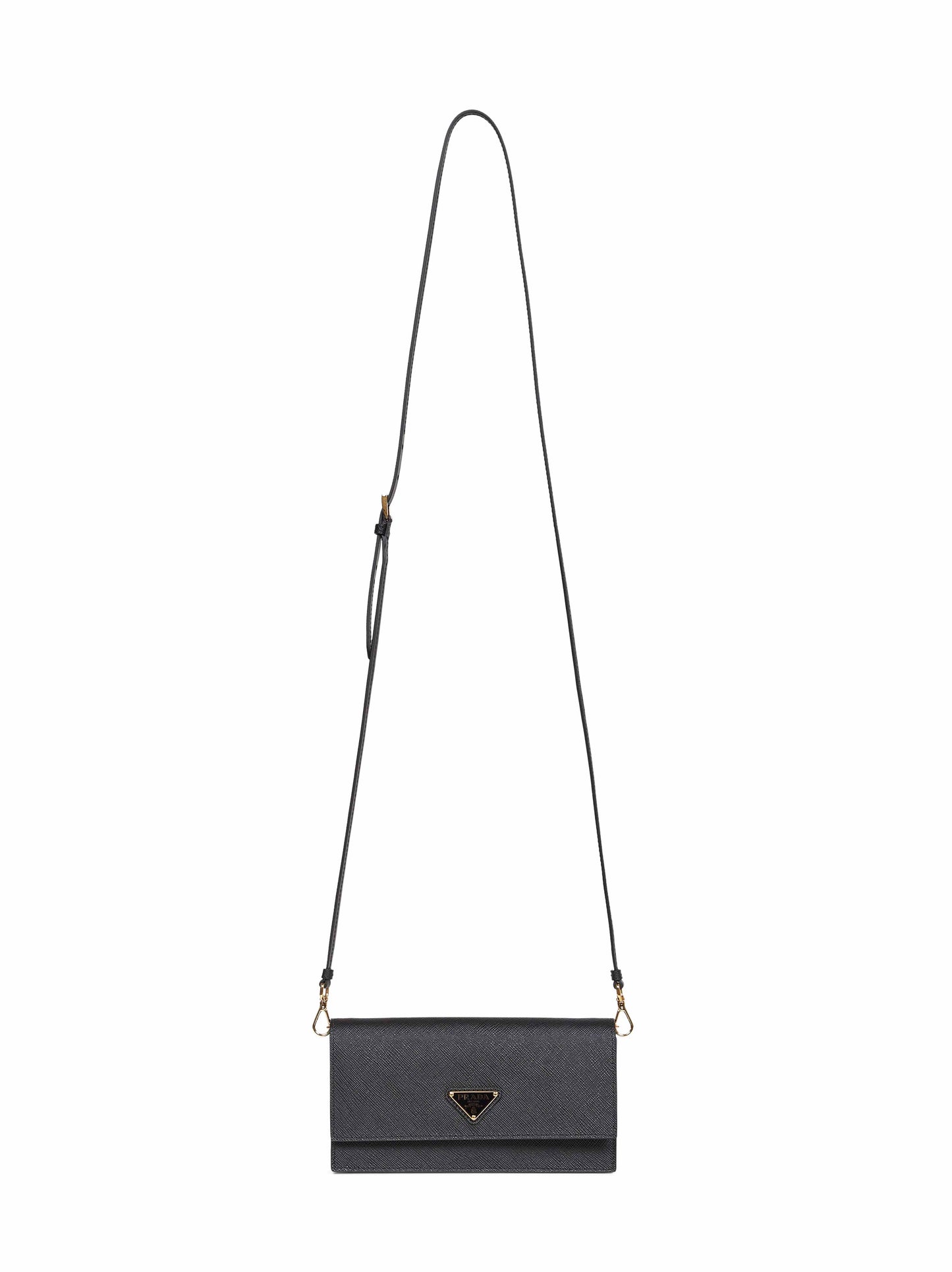 Black mini bag with shoulder strap