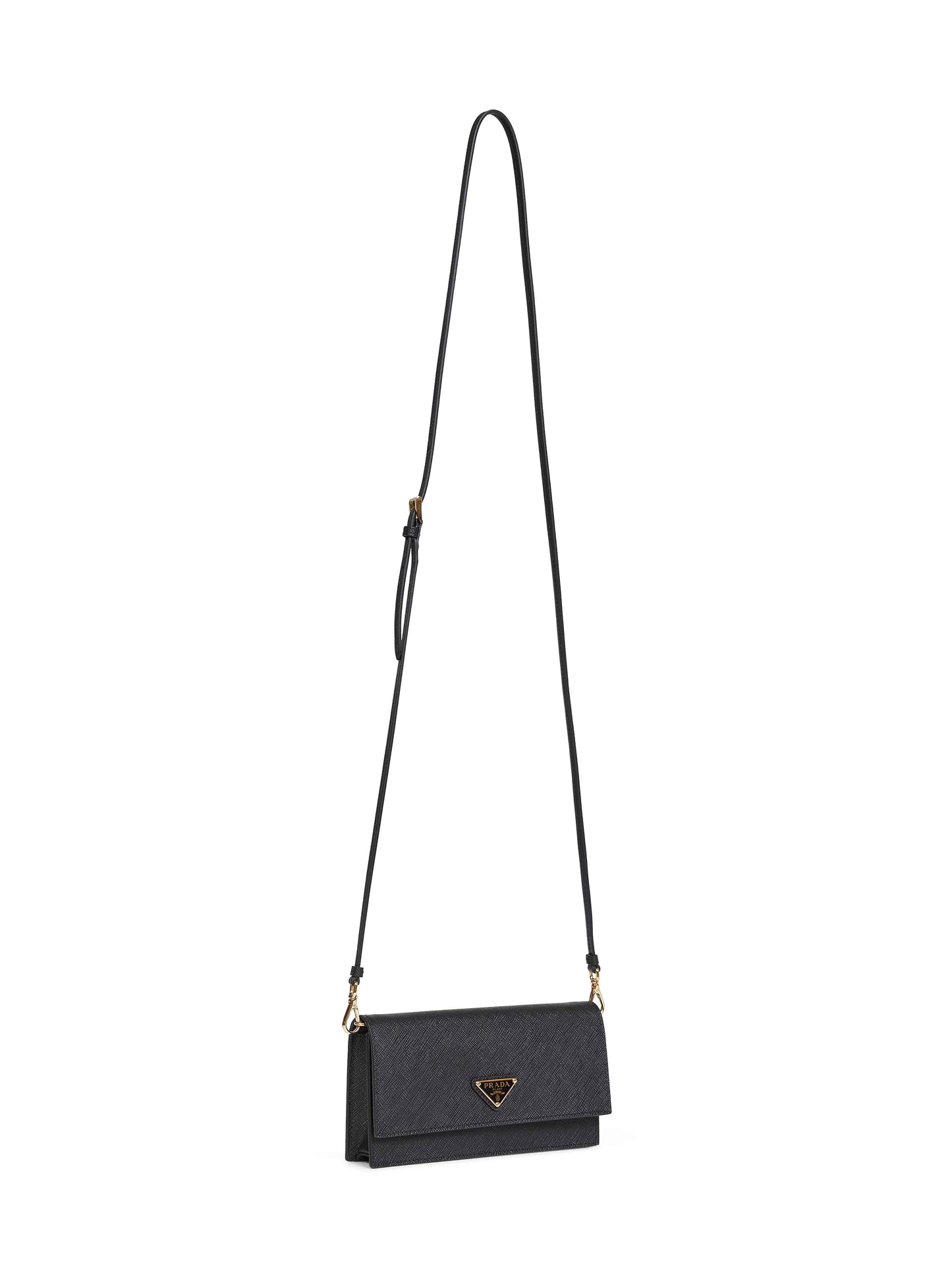 Black mini bag with shoulder strap