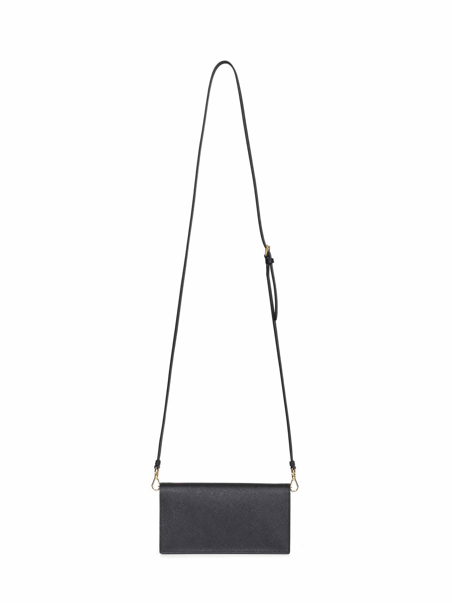 Black mini bag with shoulder strap