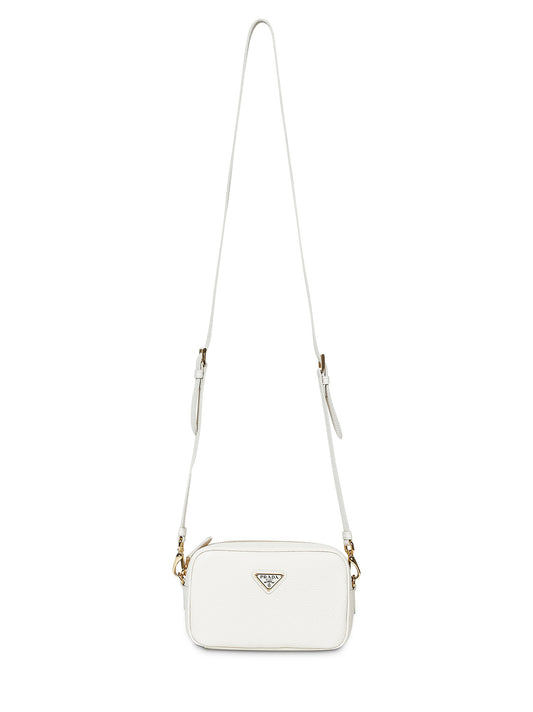 Mini borsa a tracolla bianca