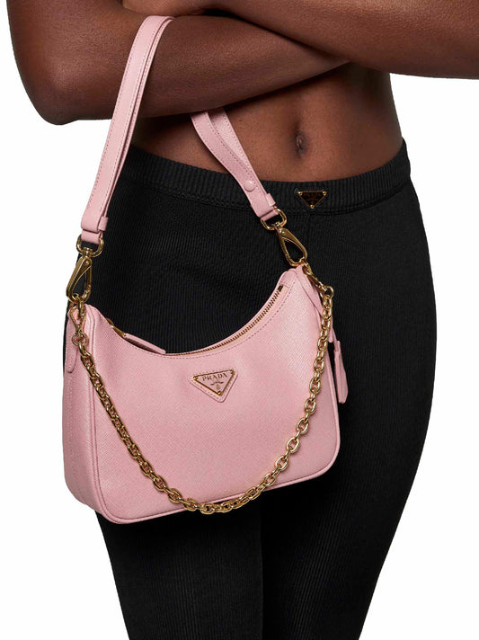 Pink Prada Re-Edition mini bag