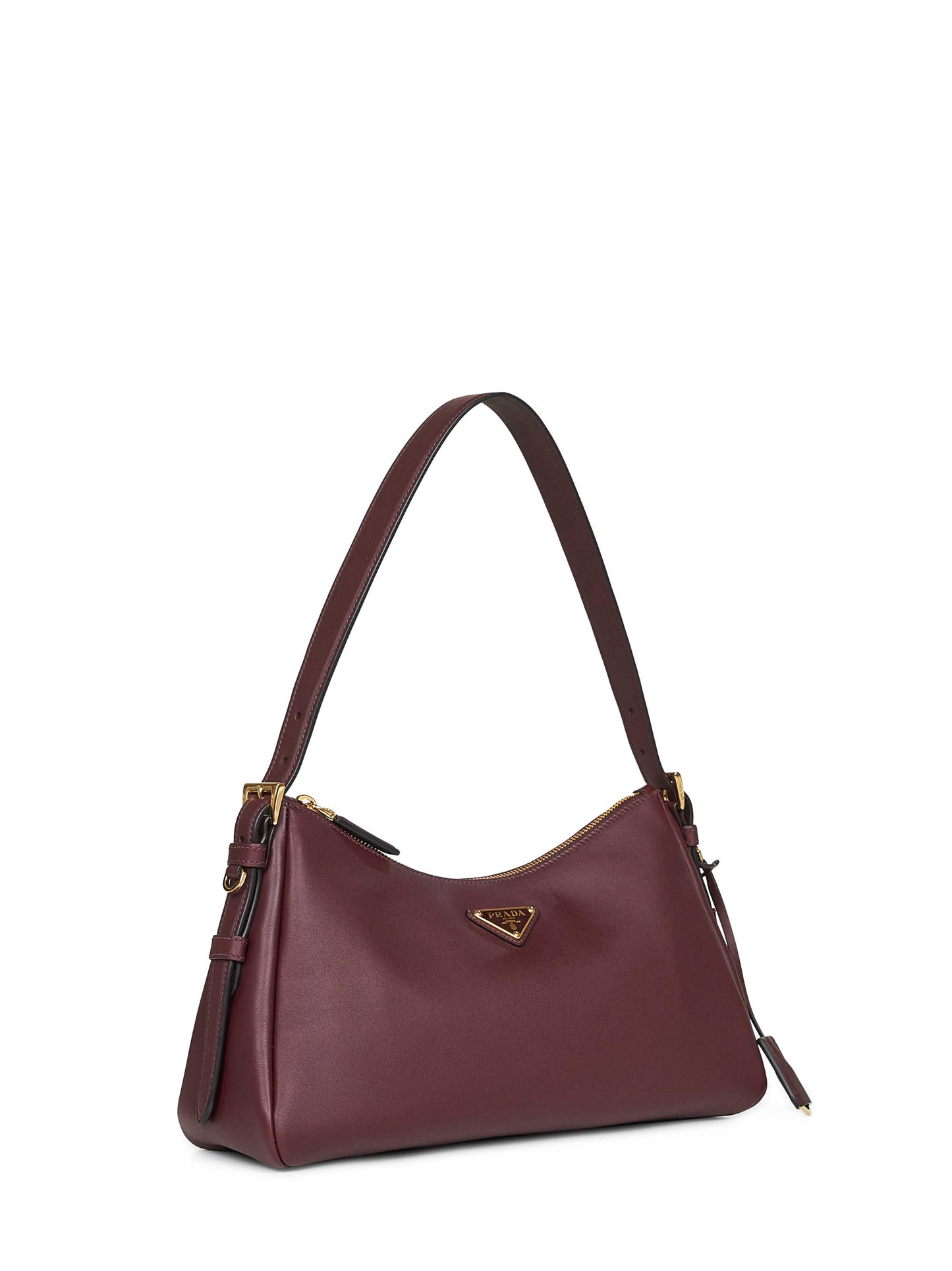 Burgundy Prada Aimée medium shoulder bag