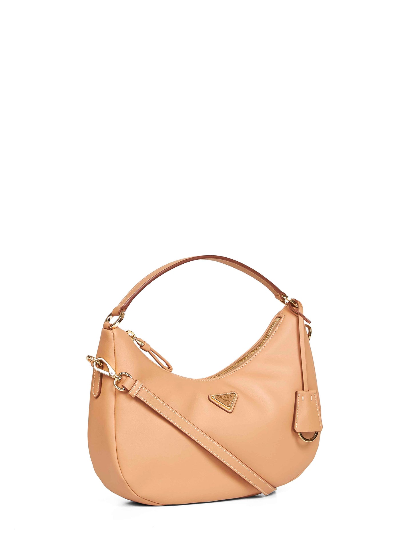 Borsa hobo a spalla naturale