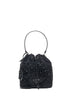 Crystals Re-nylon mini bucket bag