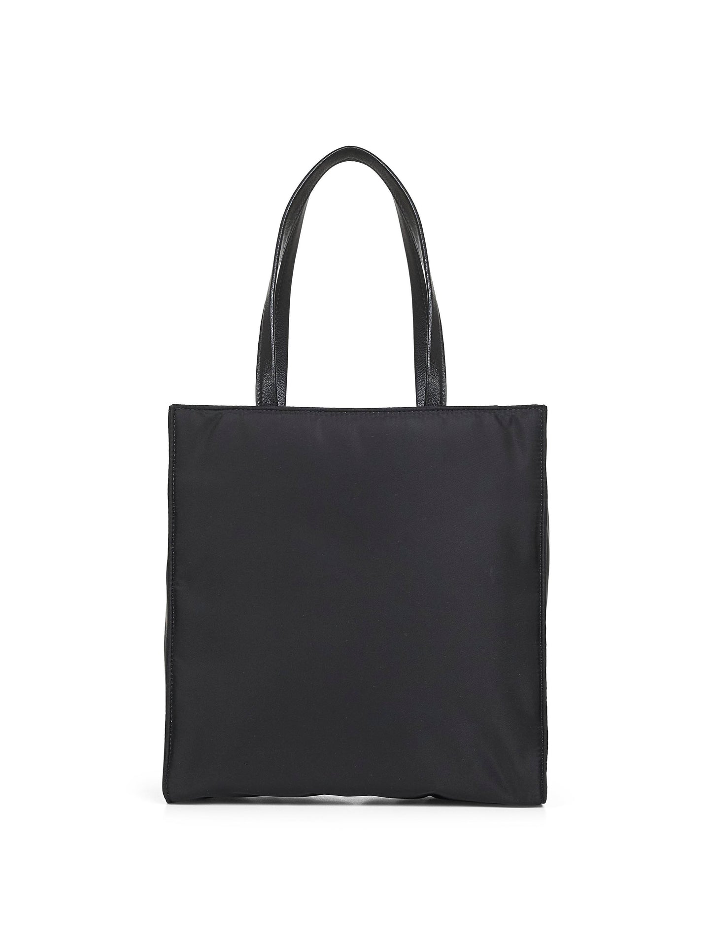 Borsa shopping con tracolla nera