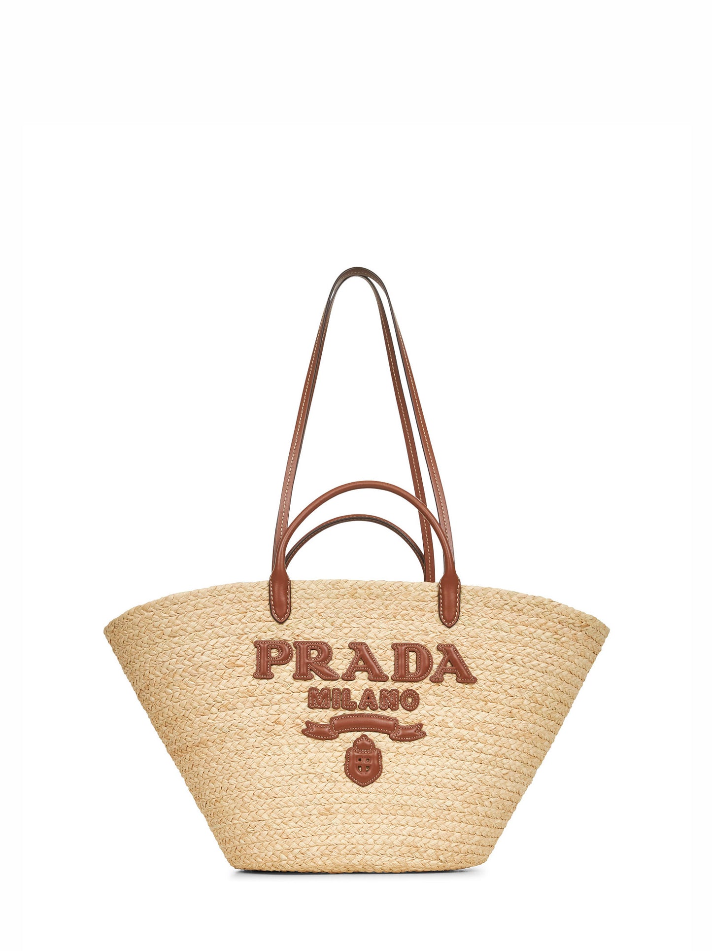 Beige large shopping bag