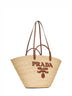Beige large shopping bag