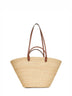 Beige large shopping bag