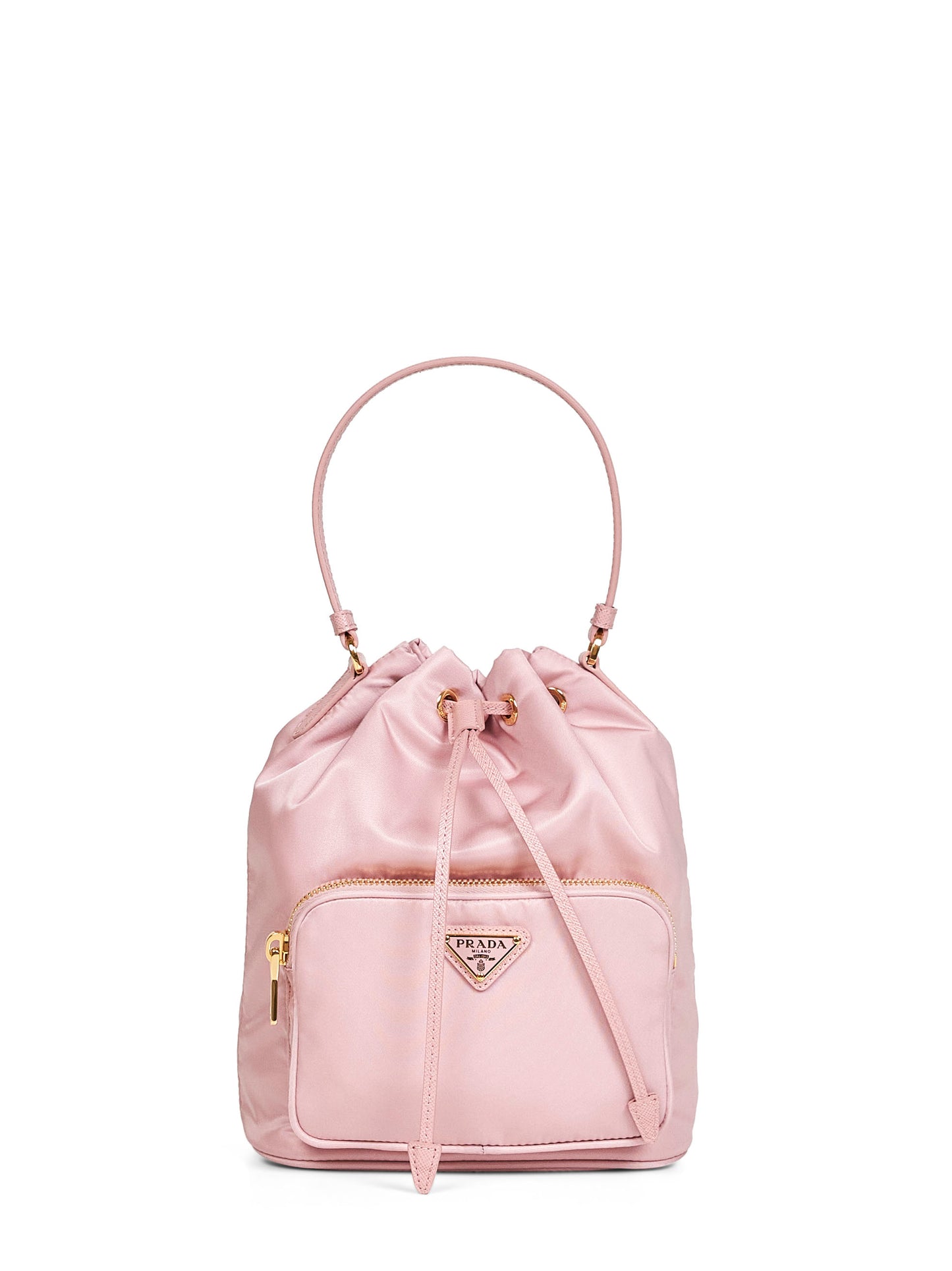 Borsa a secchiello Prada Duet rosa