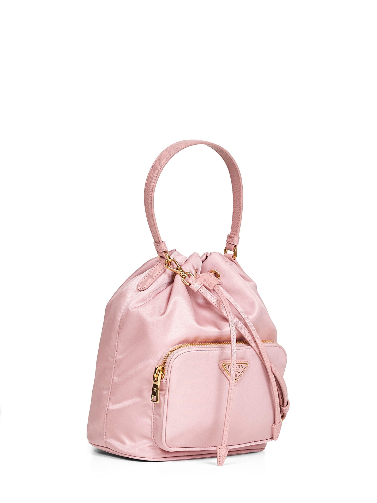 Borsa a secchiello Prada Duet rosa