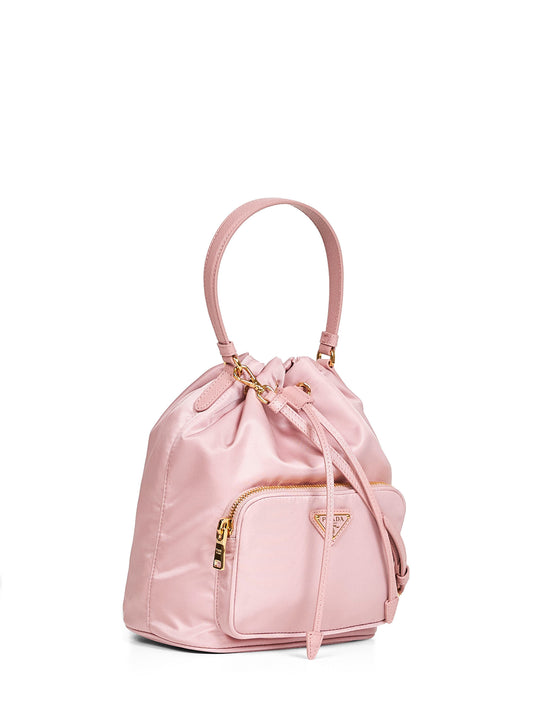 Borsa a secchiello Prada Duet rosa