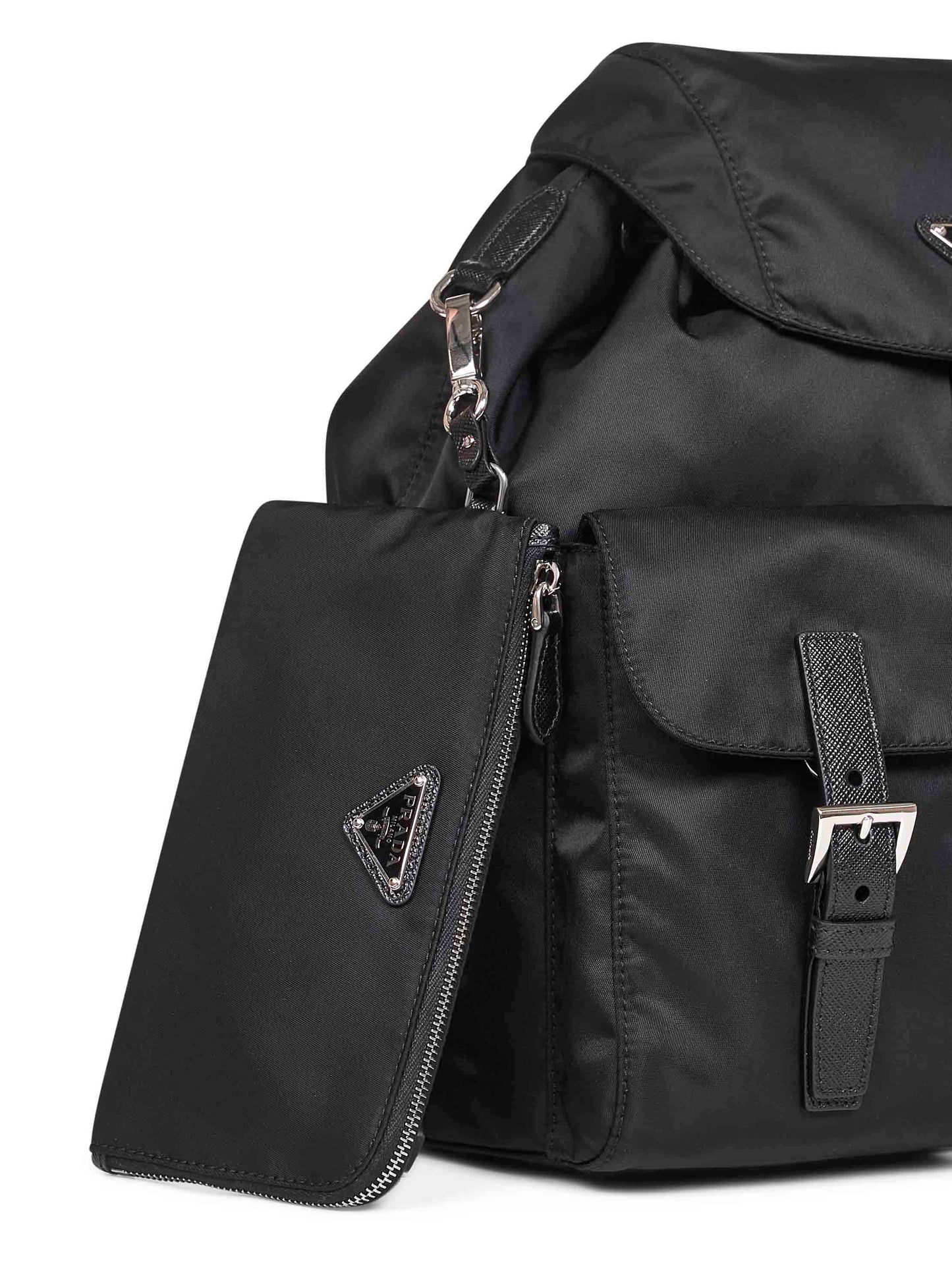 Zaino medium con pouch nero