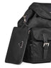 Zaino medium con pouch nero