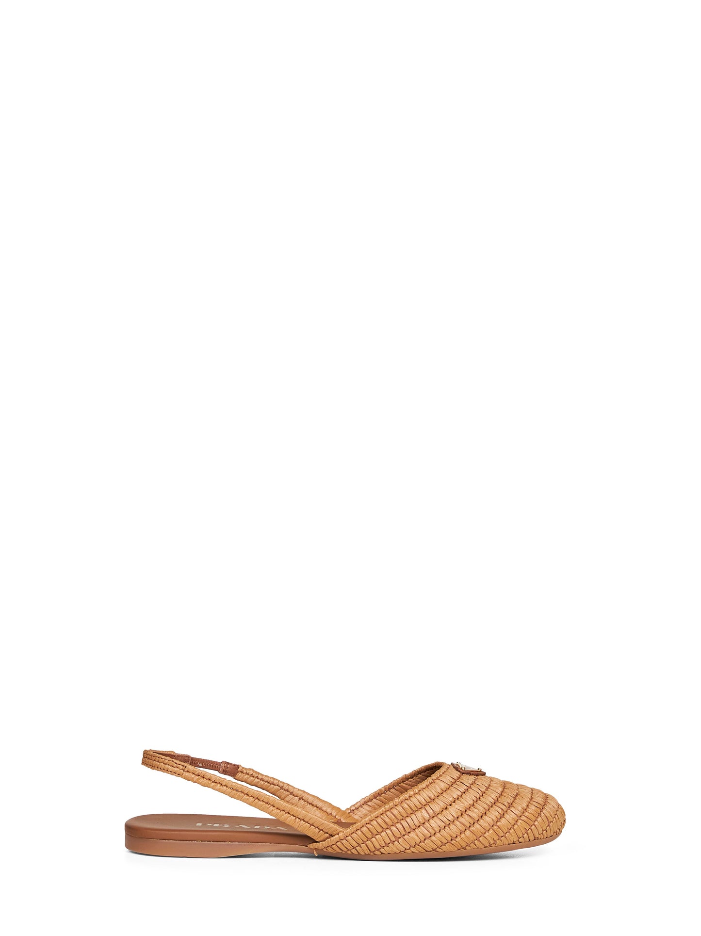 Ballerine slingback in crochet beige