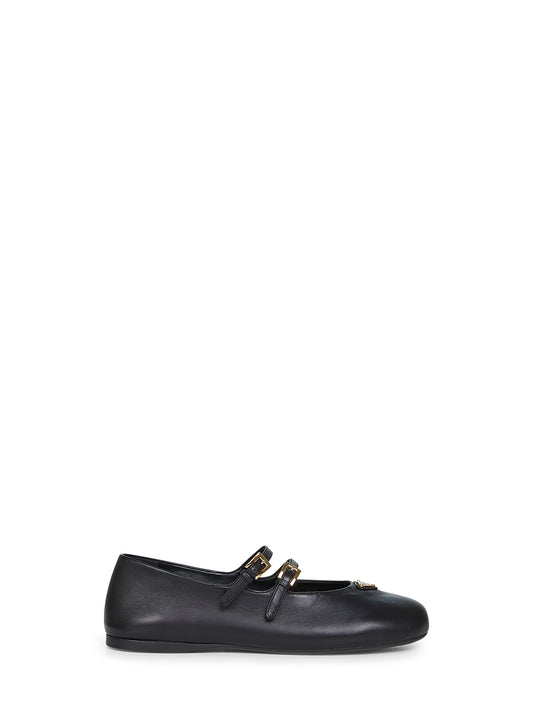 Ballerine in nappa nera