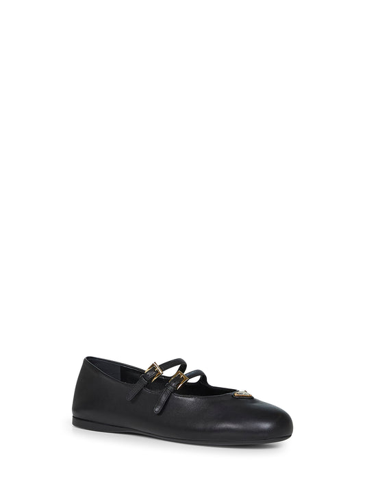 Ballerine in nappa nera