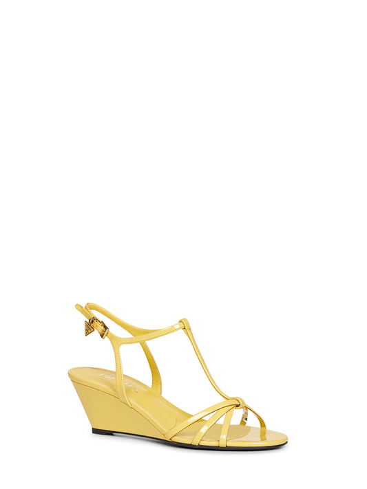 Sandali in vernice ananas