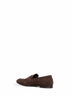 Dark brown suede loafers