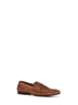Cocoa suede loafers