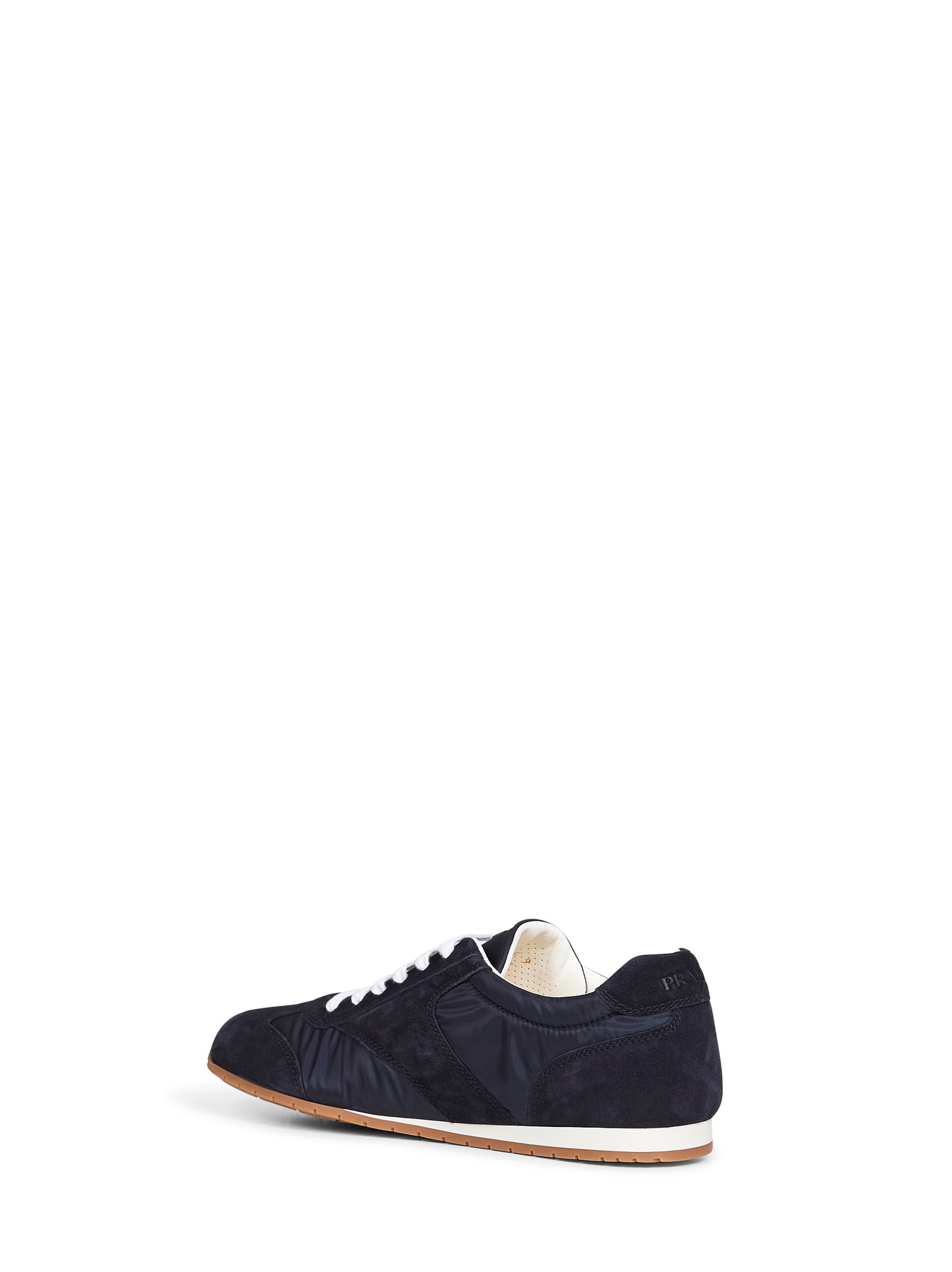 Blue Re-Nylon and suede sneakers