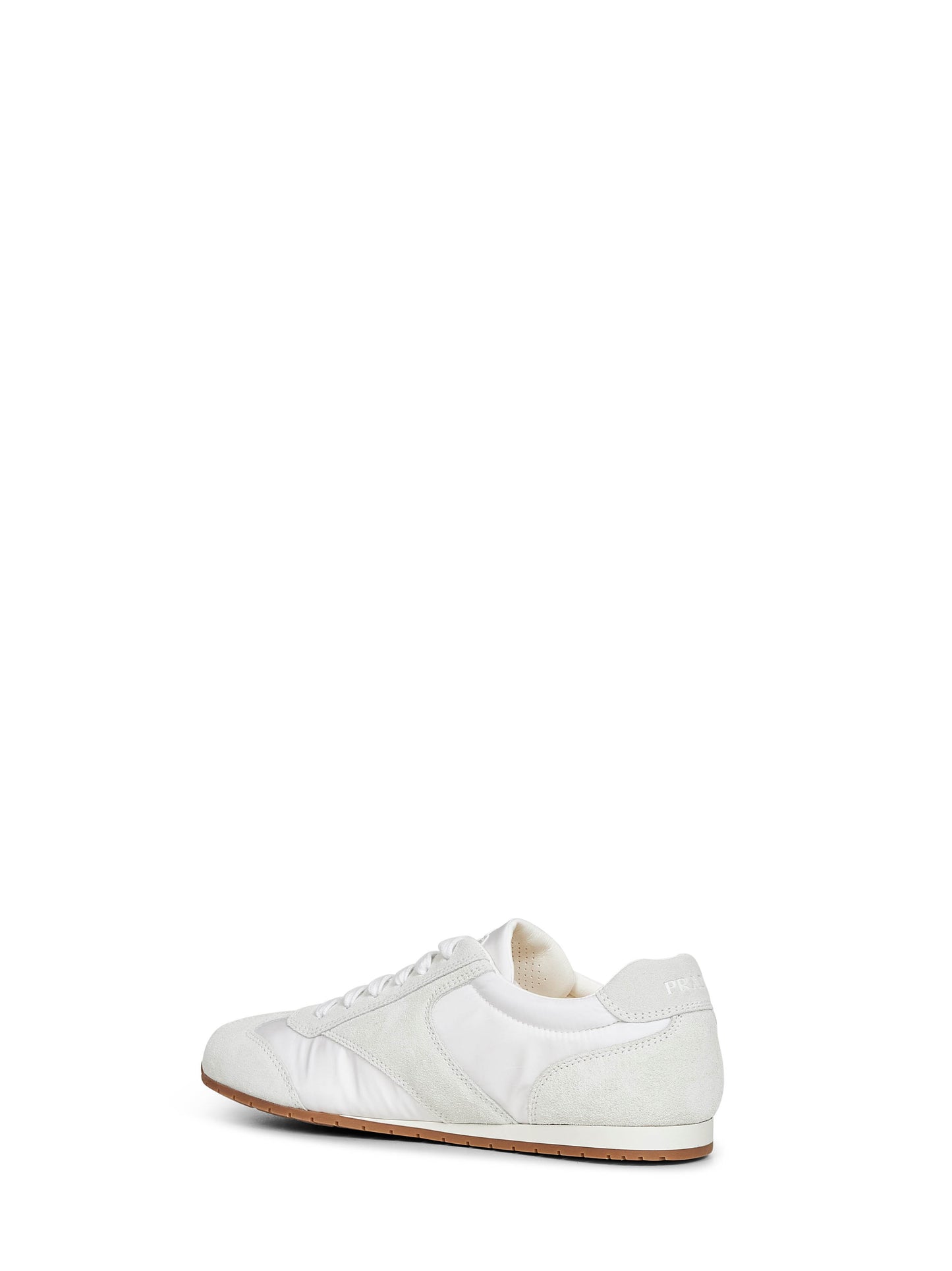 white Re-Nylon and suede sneakers