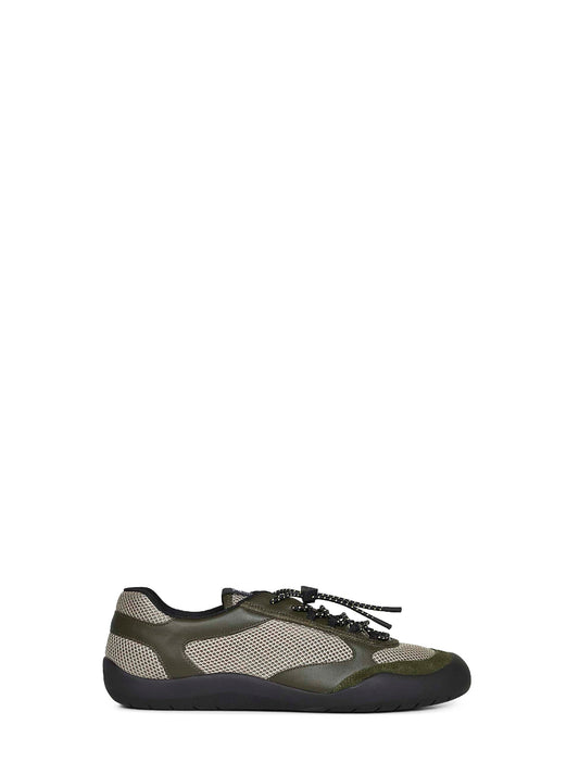 Sneakers Speedrock in pelle e tessuto a rete militare