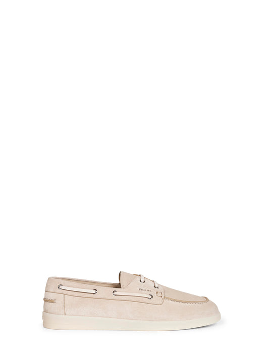 Scarpe da barca in pelle scamosciata deserto